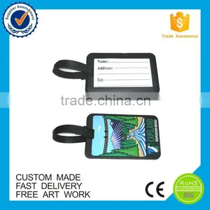 2016 Cartoon Owl Eco-friendly Custom Luggage Tag Pvc thumbnail-5