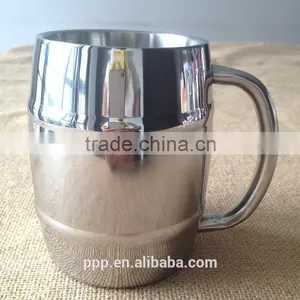 450ml 2014 Hot Selling Eco-friendly FDA LFGB Double Layer Stainless Steel Coffee Mug Cup Tumbler thumbnail-1
