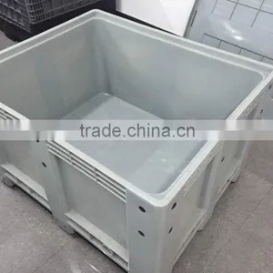 Heavy Duty Stackable Storage Plastic Pallet Boxes With Wheels thumbnail-1