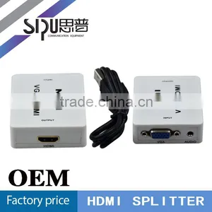SIPU Multi Media 220v 50hz 110v 60hz Mini Vga to Hdmi Converter thumbnail-1