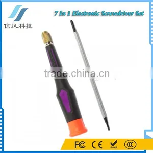 BEST-8903 7 In-1 Multi-functional Mini Pocket Repair Flat and Star Precision Screwdriver Set thumbnail-5
