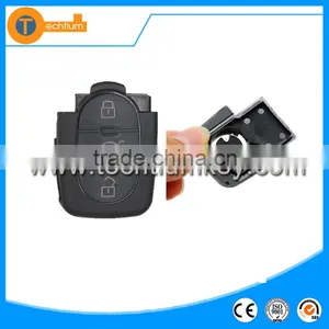 ABS 3 Button Round Head Key Cover Shell With 1616 Battery Place Replacement Key for vw Golf Bora vw Passat cc b5 b6 thumbnail-1