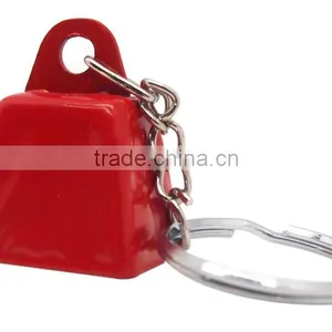 Small Cow Bell Keyring in Custom Color With Logo Printing for Promo as Gift thumbnail-1