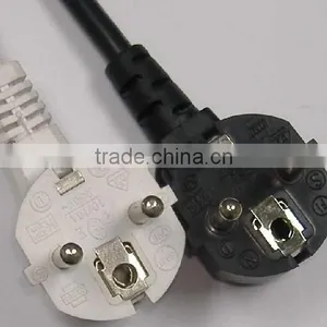 Ac Power Plug With End Power Cord for France Standard High Quality Lower Price Offer Wholesales Over the World 2 Pin POWER PLUG thumbnail-2