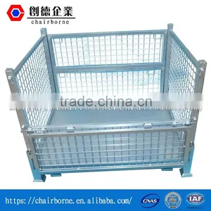 High Quality Rigid Wire and Bulk Containers With Durable Casters Easy to Fold Box Pallet thumbnail-2