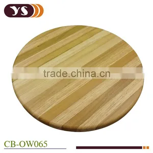 Round Teak and Rubber Wood End Grain Board thumbnail-1