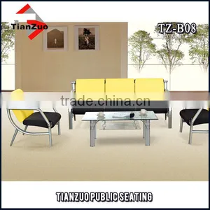 Modern Leather Sofa Set Reception Office Sofa TZ-B07 thumbnail-2