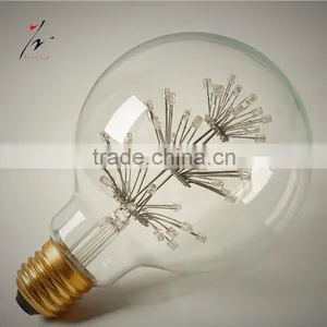 LED Fireworks Filament Light Edison Screw Vintage Globe Filament Light Bulb thumbnail-3