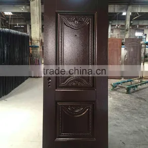 Baodu Brand Safety Front Entry Steel Doors for Sale Cheap Security Door thumbnail-1