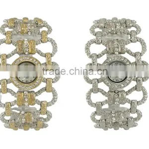 New Model Unique Fashion Ladies Dress Wide Band Alloy Quartz With Japan Quartz Watch thumbnail-5