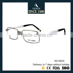 Diamond Metal Spectacle Frames With Non-slip Silicone Nose Pad and Very Light Aluminium Temples Eyewear Optical Frames RM00471 thumbnail-5