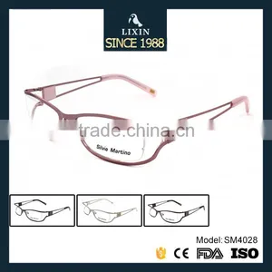 Graceful Lady Metal Eyeglasses Prescription Eyewear Bling Rhinestones Optical Frames Eyewear SM4028 thumbnail-3
