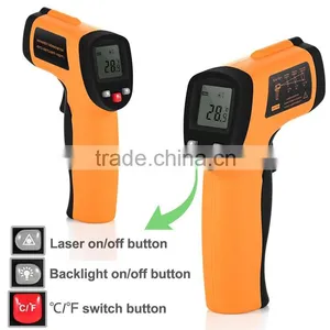 Non-Contact IR Laser Infrared Digital Thermometer LCD Digital Infrared Pyrometer Laser Point Temperature thumbnail-3