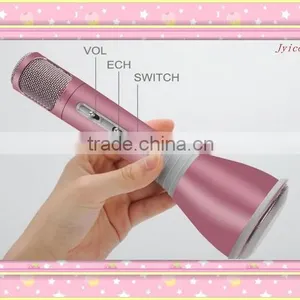 Bluetooth Speaker Portable Wireless Karaoke Microphone Handheld Condenser Microphone With Speaker thumbnail-3