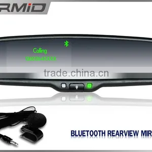 4.3inch Bluetooth Handfree Car Kit Radar Detector Car Rearview Camera Mirror Adjustable Brightness Monitor thumbnail-4