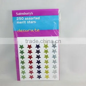 Assorted Colorful Decorate Star Shape Sticker Set thumbnail-1