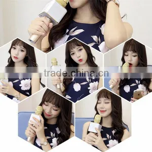 Bluetooth Wireless Speaker Handheld q7 Microphone for Karaoke Singing Compatible for Apple Android Smartphone Cellphones thumbnail-1
