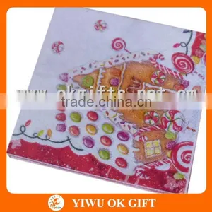 Christmas Snowman Dinner Napkin, Paper Serviette thumbnail-3
