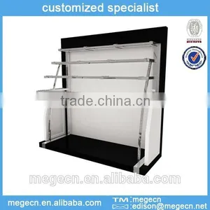 4 Tiers Cosmetic Plate Wood Flooring Display Rack thumbnail-1