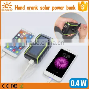 2016 Newest Mobile Power Supply Battery, Waterproof Solar Power Bank Charger With LED Light thumbnail-1