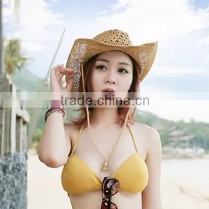 Hot Sale New Unisex Fashion Western Tourist Outdoor Beach Cowboy Hat thumbnail-2