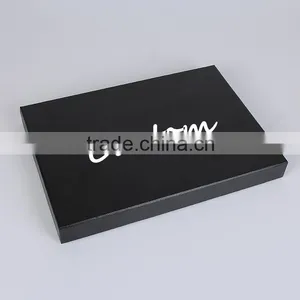 Black Cardboard Gift Package Hard Gift Paper Box thumbnail-2