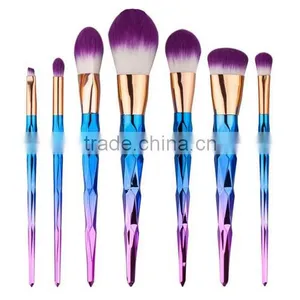 Wholesale High Quality 7pcs Rainbow Handle Cosmetic Makeup Brush Set for Women thumbnail-6
