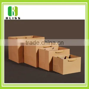 OEM Custom Design Promotional Cheap Kraft Paper Bag thumbnail-2