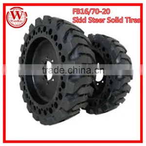 Superior Quality China Heavy Duty Truck Solid Rubber Tyre 16/70-20 in India and Japan With Good Price Long Warranty thumbnail-1