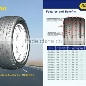 Chinese Colore UHP PCR Car Tire 215/45ZR17 Comforser Car Tire thumbnail-3