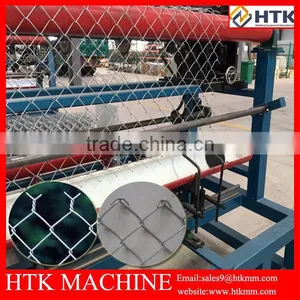 HTK Factory Full Automatic Galvanized Chain Link Fence Making Machine thumbnail-1