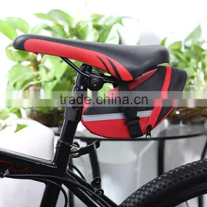 B - SOUL Outdoor Cycling Seat Panniers Mountain Bike Bicycle Saddle Bag Adjustable Quakeproof Padded Cycling Seat Tail Bag thumbnail-1
