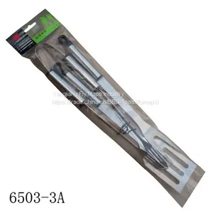3 Pcs Wooden Handle BBQ Tools Barbecue Set thumbnail-2
