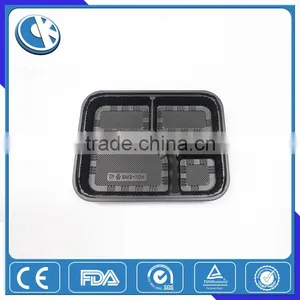 Best-selling Custom 4-compartment Bento Lunch Box,Disposable Safe Plastic Food Container thumbnail-1