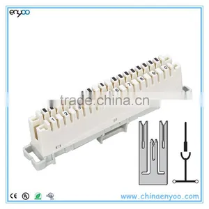 New White 10-Pair Telephone Krone Type LSA-PLUS IDC Connection Module thumbnail-1