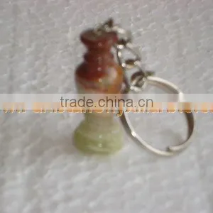 FACTORY PRODUCUNG BEST QUALITY ONYX KEY CHAINS HANDICRAFTS thumbnail-3