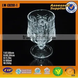 Hot Sale Drinking Glass Cup/carved Glass Cup With Good Quality thumbnail-5