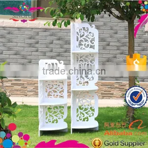 Eco-friendly Wood Plastic Carved Bookshelf thumbnail-2