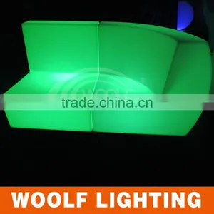 Single Corner and Straight LED Color Light Up Sofa thumbnail-3