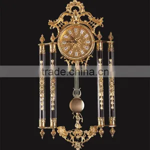 Amazing Flower Decorative Wall Clock, Copper Cast Wall Clock, French Elegant Design Wall Clock thumbnail-5