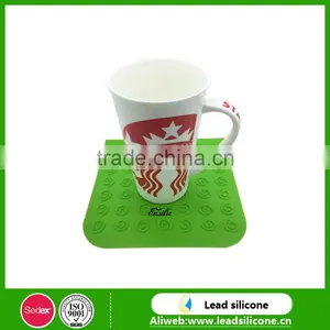 Eco-friendly Custom Palm Shape Heat Resistant Anti-slide Silicone Cup Coaster / Silicone Cup Mat thumbnail-4