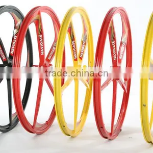 24 Inch Lightest Strongest Magnesium Alloy Bike Wheel /fixed Gear Type Hub Bike Wheel thumbnail-1