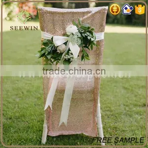 Shining Spandex Sequin Chair Cover for Bauquet/wedding thumbnail-6