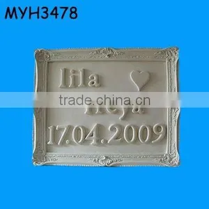 Framed Polyresin the Precious Moment Letter Name And Birth Date Art thumbnail-1