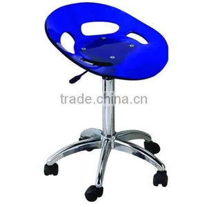 Potable Movable Ottoman Stool Hydraulic Chair With Wheels Used Salon Furniture F-2616 thumbnail-1