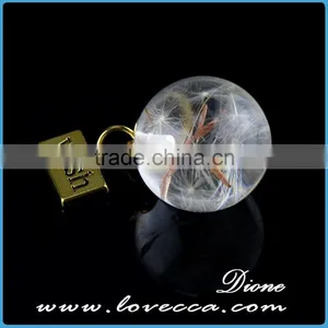 Top Quality Clear Dandelion Wishing Round Resin Ball Pendant for DIY Jewelry thumbnail-2