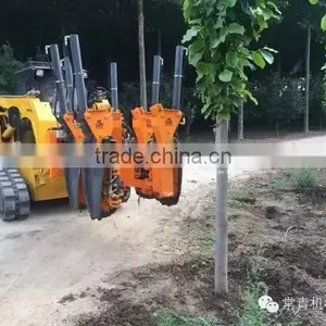 Four Blade Tree Spade for Crawler-type Skid Loader thumbnail-1