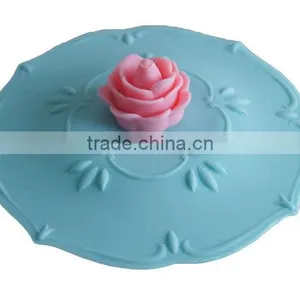 Cute Rose Silicone Watertight Cup/Mug Lid Cover thumbnail-2