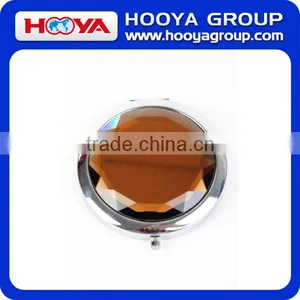 Dia. 7.0cm High-quality Crystal Round Cosmetic Mirror thumbnail-1