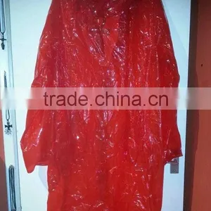 Red LDPE Raincoat thumbnail-1